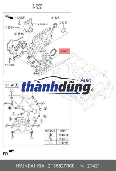 PHỚT ĐẦU TRỤC CƠ KIA SORENTO 2012-2021 - Ảnh 4