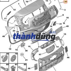 CẢN SAU PEUGEOT 5008 1.6 2020 - Ảnh 4