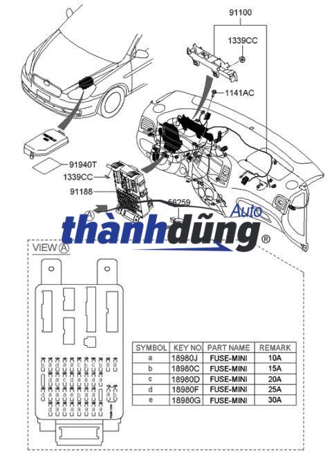 BẢNG CẦU CHÌ XE DAEWOO GENTRA 2009 - Ảnh 6