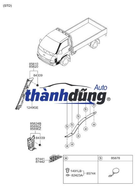 NẸP SÀN CÁNH CỬA TRÁI KIA K200 2019 - Ảnh 4