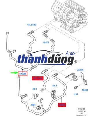 ỐNG NƯỚC GIÀN SƯỞI FORD FOCUS 2015 | 5M518274AA