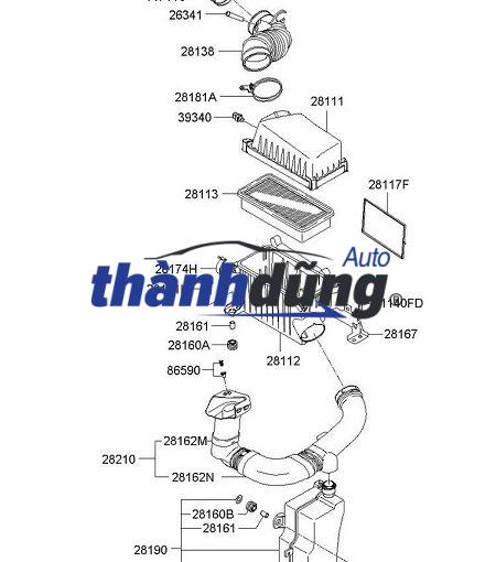 CẢM BIẾN NHIỆT ĐỘ KHÍ NẠP KIA FORTE 2011-2018 | 3934026010