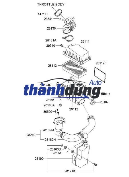 CẢM BIẾN NHIỆT ĐỘ KHÍ NẠP KIA FORTE 2011-2018 | 3934026010