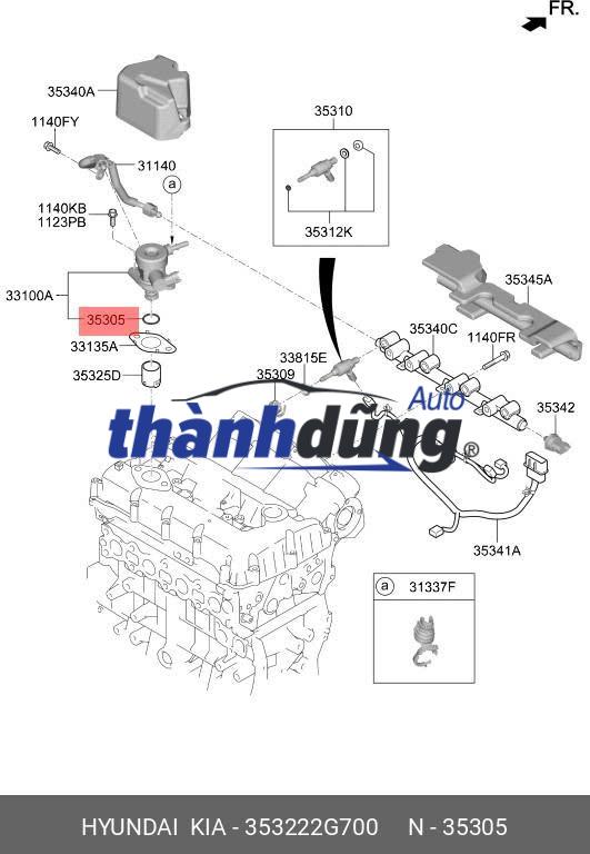 GIOĂNG TRÒN HỌNG GA KIA SORENTO 2010-2023 - Ảnh 6