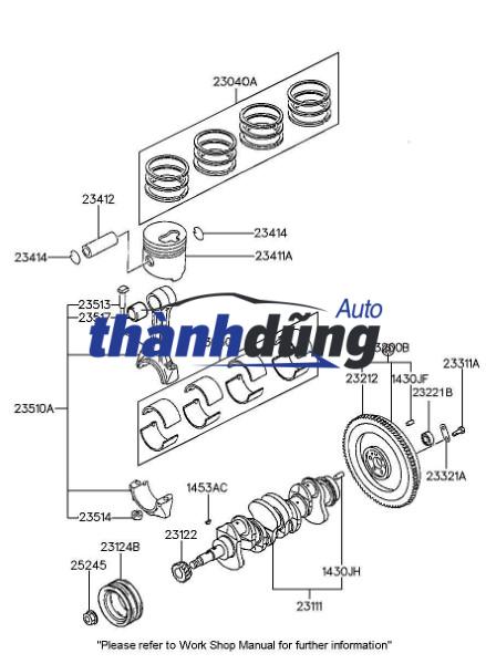 VÒNG RĂNG BÁNH ĐÀ KIA K3000 2001-2006 - Ảnh 6