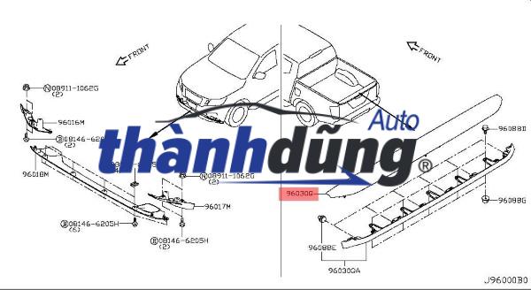 CÁNH GIÓ BƯỞNG SAU NISSAN NAVARA 2009 - Ảnh 5