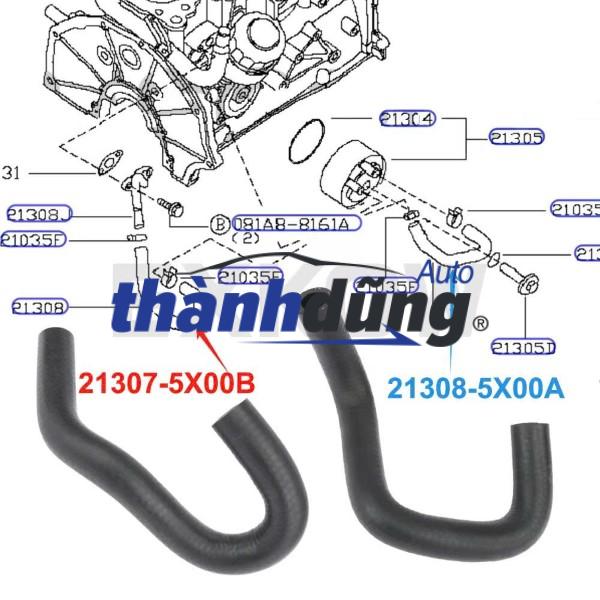 ỐNG NƯỚC ĐỘNG CƠ NISSAN NAVARA 2015 | 21308EB71A - Ảnh 5
