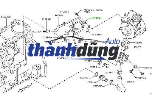 ỐNG LÀM MÁT TURBO HYUNDAI SANTAFE GOLD 2004 | 2826927200 - Ảnh 4