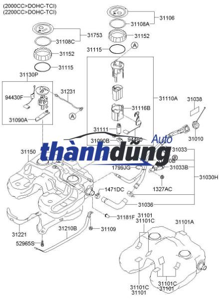 KÉT SINH HÀN NISSAN NAVARA D40 2008
