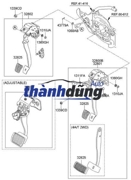 CẢM BIẾN CHÂN GA HYUNDAI STAREX 2003 - Ảnh 5