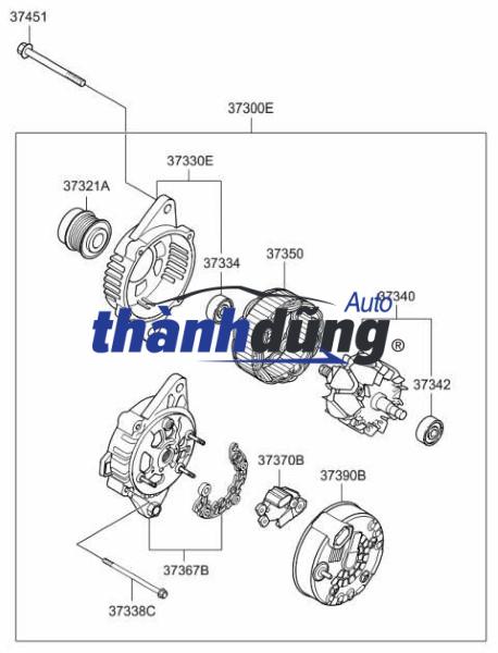 TIẾT CHẾ MÁY PHÁT MERCEDES GL350 2007-2011 - Ảnh 5