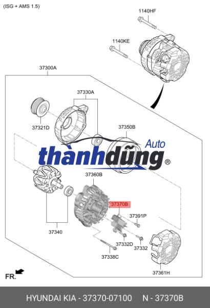 TIẾT CHẾ MÁY PHÁT MERCEDES GL350 2007-2011 - Ảnh 4
