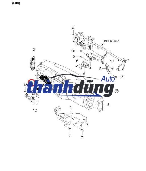 ỐP TÁP LÔ PHỤ KIA K2700 2005-2016 - Ảnh 4