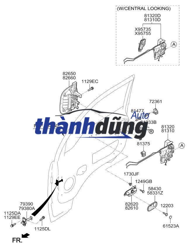 ỐP CHÉN TAY MỞ CỬA KIA K3000 2004-2016 - Ảnh 4