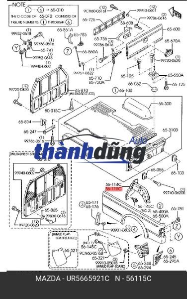 TẤM CHẮN BÙN SAU TRÁI MAZDA BT50 2013 - Ảnh 3