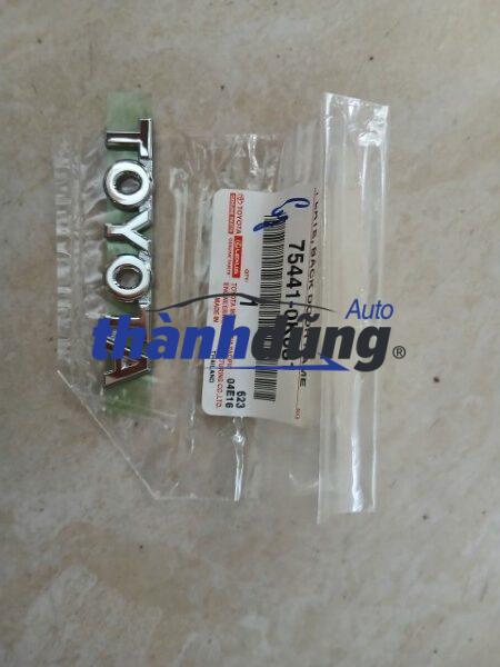 CHỮ TOYOTA CỐP HẬU XE TOYOTA HILUX 2013