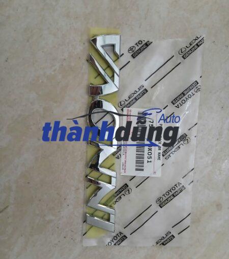 CHỮ INNOVA CỐP SAU TOYOTA INNOVA 2008