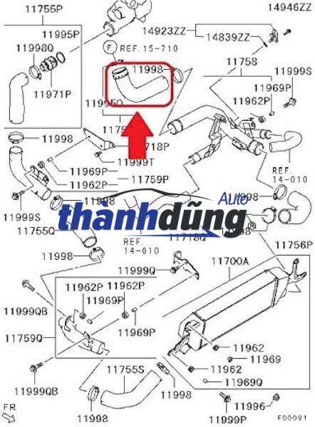 ỐNG LÀM MÁT DẦU TURBO AUDI A4 1.8 2016 - Ảnh 6