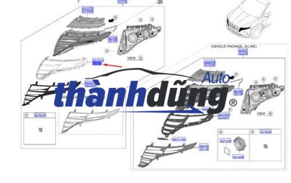 PHE CÀI ĐÈN PHA HYUNDAI TUCSON 2022-2026 - Ảnh 4