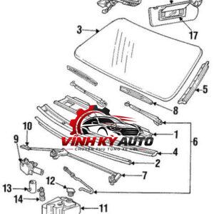 MOTOR BƠM NƯỚC RỬA KÍNH HYUNDAI PORTER 2 / H100 / H150 - MÃ 985104F000 - Ảnh 4