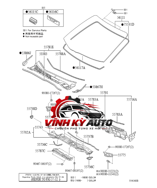 NẸP CAO SU KÍNH LÁI XE TOYOTA COROLLA CROSS 2021-2025 MÃ 755330A030 - Ảnh 6