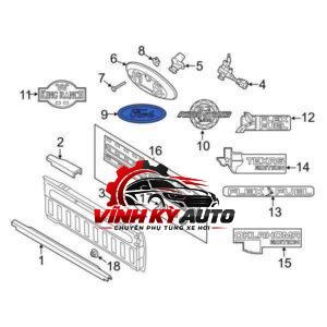 LOGO CAM LÙI FORD RANGER 2018-2023 CL3Z9942528B - Ảnh 5