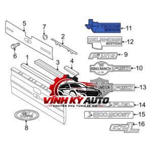 LOGO CAM LÙI FORD RANGER 2018-2023 CL3Z9942528B - Ảnh 4