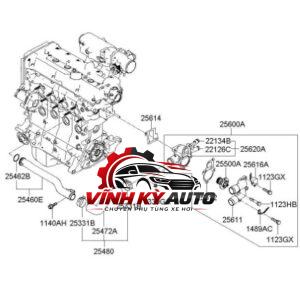CHIA NƯỚC NISSAN TEANA 2008-2013 21517JN20A - Ảnh 4