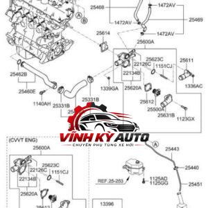 CHIA NƯỚC NISSAN TEANA 2008-2013 21517JN20A - Ảnh 5