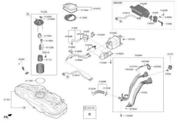 Cụm bơm xăng hyundai accent 1.5 2018-2023 chính hãng 31120H6000 - Ảnh 4