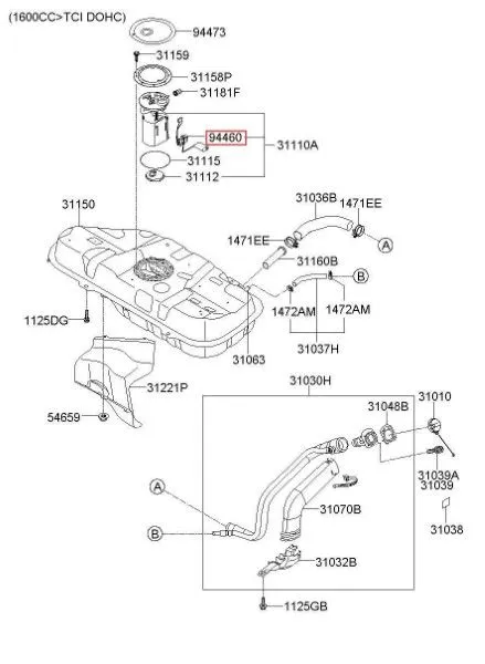 Cụm bơm xăng honda crv 2012-2017 17045T0A000 - Ảnh 5