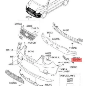 Tai đỡ cản trước phải suzuki vitara 2017 7173154P00000 - Ảnh 4