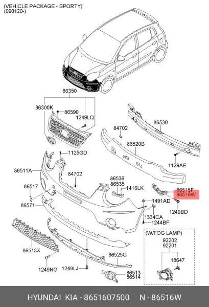 Tai đỡ cản trước phải suzuki vitara 2017 7173154P00000 - Ảnh 4