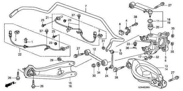 Rotuyn cân bằng cao cấp daewoo lacetti 1.6 96403099 - Ảnh 4
