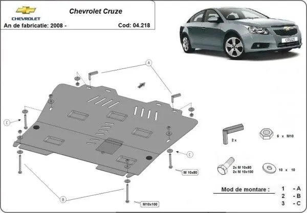 Chắn Bùn Động Cơ Mercedes C250, C300, C350 2045200723 - Ảnh 5