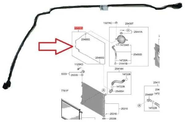 Ống nước hồi bình phụ daewoo gentra 1.5 2008 96461945 - Ảnh 5