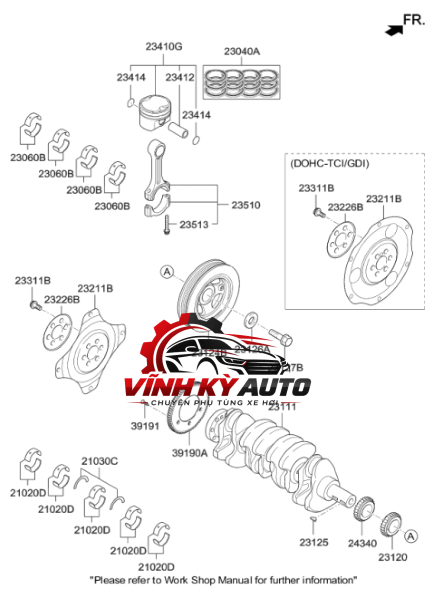 BẠC TAY BIÊN VÀ BẠC TRỤC KHUỶU (BALIE) KIA K2700 - MÃ R3003A - Ảnh 3