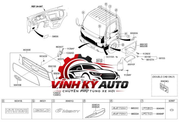 Bệ dẵm chân xe hyundai hd170 869307C000 - Ảnh 4