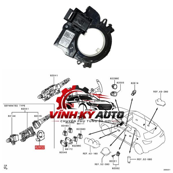 CẢM BIẾN GÓC QUAY VÔ LĂNG MITSUBISHI MIRAGE 2014-2025 - MÃ 8651A187T - Ảnh 5