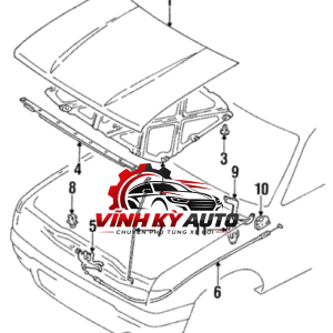 TẤM NỈ CHỐNG NÓNG NẮP CAPO CHEVROLET COLORADO / TRAILBLAZER - MÃ 52073802 - Ảnh 4