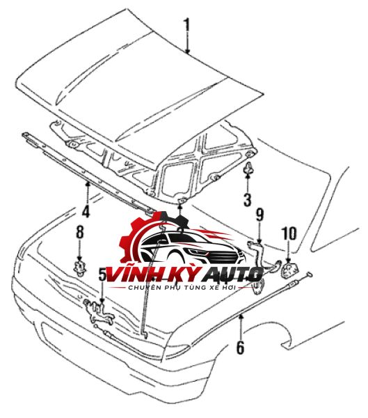 TẤM NỈ CHỐNG NÓNG NẮP CAPO CHEVROLET COLORADO / TRAILBLAZER - MÃ 52073802 - Ảnh 4