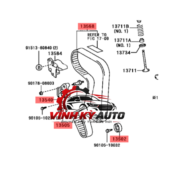 DÂY ĐAI CAM MITSUBISHI PAJERO V33 / V43 ĐỜI 2005 - MÃ MD111427 - Ảnh 4