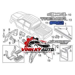 ỐP MANG CÁ PHẢI FORD RANGER 2020 EB3B16G000BD5EMZ - Ảnh 4
