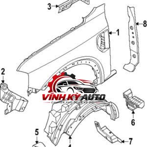 ỐP MANG CÁ PHẢI FORD RANGER 2020 EB3B16G000BD5EMZ - Ảnh 5