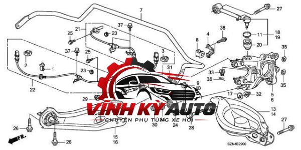 ROTUYN CÂN BẰNG HYUNDAI SANTAFE 2019-2023 55540C5001 - Ảnh 5