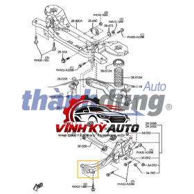 Cận cảnh rotuyn cân bằng trước Mobis