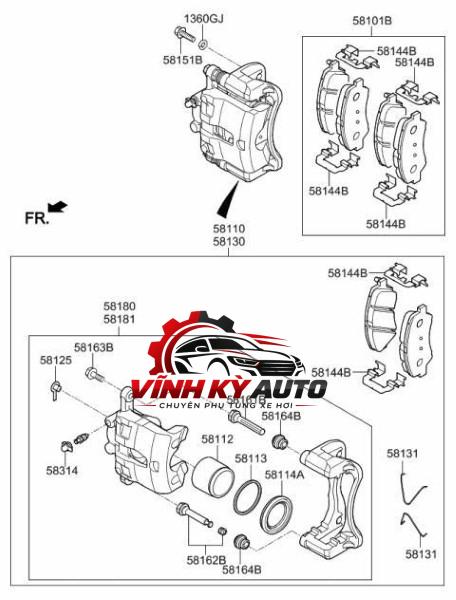 PISTON PHANH SAU XE TOYOTA CAMRY MCV10 - Ảnh 4