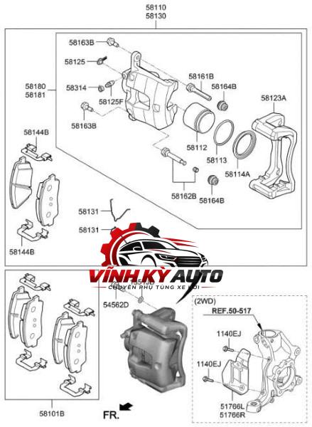 PISTON PHANH SAU XE TOYOTA CAMRY MCV10 - Ảnh 3
