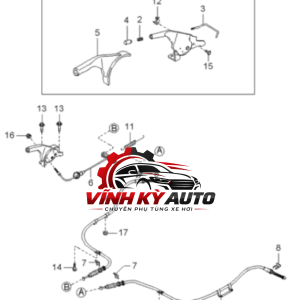 CÁP PHANH TAY KIA SPECTRA 2004 | 0K2A144150C - Ảnh 5