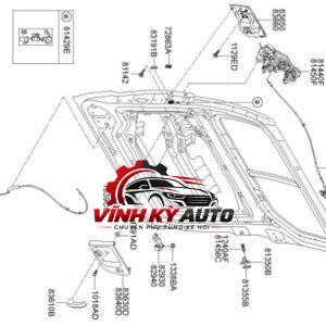 Ổ NGẬM KHÓA CỬA XE KIA BONGO 3 2009 - Ảnh 5